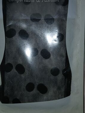 Black Sheer Polka Dot Tights